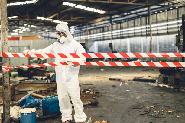 Professional Trauma Scene Cleanup technician working in Red Oak, IA